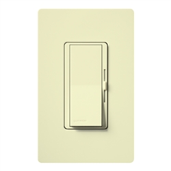 Lutron DVFSQ-LF-AL Diva 1.5 A Fan Speed ControlWith 1.0 A LED or CFL and 2.0 A Incandescent/Halogen Single Pole Switch in Almond