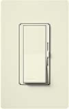 Lutron DVSC-600P-BI Diva Satin 600W Incandescent / Halogen Single Pole Dimmer in Biscuit