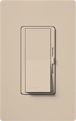 Lutron DVSCCL-153P-TP Diva Satin 600W Incandescent, 150W CFL or LED Single Pole / 3-Way Dimmer in Taupe