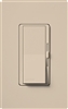 Lutron DVSCCL-253P-TP Diva Satin 600W Incandescent, 250W CFL or LED Single Pole / 3-Way Dimmer in Taupe