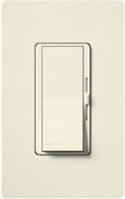Lutron DVSCELV-300P-BI Diva Satin 300W Electronic Low Voltage Single Pole Dimmer in Biscuit