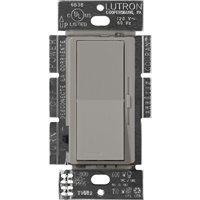 Lutron DVSCELV-300P-CS Diva Satin 300W Electronic Low Voltage Single Pole Dimmer in Cobblestone