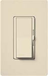 Lutron DVSCELV-300P-ES Diva Satin 300W Electronic Low Voltage Single Pole Dimmer in Eggshell