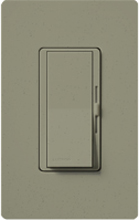 Lutron DVSCELV-300P-GB Diva Satin 300W Electronic Low Voltage Single Pole Dimmer in Greenbriar