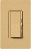 Lutron DVSCELV-300P-GS Diva Satin 300W Electronic Low Voltage Single Pole Dimmer in Goldstone