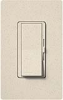 Lutron DVSCELV-303P-LS Diva Satin 300W Electronic Low Voltage 3-Way Dimmer in Limestone