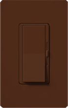 Lutron DVSCELV-303P-SI Diva Satin 300W Electronic Low Voltage 3-Way Dimmer in Sienna