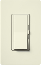 Lutron DVSCF-103P-277-BI Diva Satin 277V / 6A Fluorescent 3-Wire / Hi-Lume LED Single Pole / 3-Way Dimmer in Biscuit