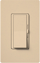 Lutron DVSCF-103P-277-DS Diva Satin 277V / 6A Fluorescent 3-Wire / Hi-Lume LED Single Pole / 3-Way Dimmer in Desert Stone