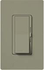 Lutron DVSCF-103P-277-GB Diva Satin 277V / 6A Fluorescent 3-Wire / Hi-Lume LED Single Pole / 3-Way Dimmer in Greenbriar