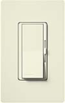 Lutron DVSCF-103P-BI Diva Satin 120V / 8A Fluorescent 3-Wire / Hi-Lume LED Single Pole / 3-Way Dimmer in Biscuit