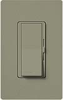 Lutron DVSCF-103P-GB Diva Satin 120V / 8A Fluorescent 3-Wire / Hi-Lume LED Single Pole / 3-Way Dimmer in Greenbriar