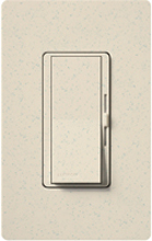 Lutron DVSCF-103P-LS Diva Satin 120V / 8A Fluorescent 3-Wire / Hi-Lume LED Single Pole / 3-Way Dimmer in Limestone