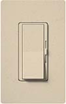 Lutron DVSCF-103P-ST Diva Satin 120V / 8A Fluorescent 3-Wire / Hi-Lume LED Single Pole / 3-Way Dimmer in Stone