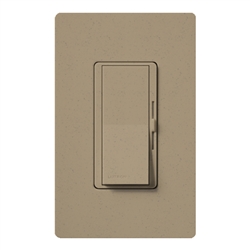 Lutron DVSCFSQ-LF-MS Diva 1.5 A Fan Speed ControlWith 1.0 A LED or CFL and 2.0 A Incandescent/Halogen Single Pole Switch in Mocha Stone