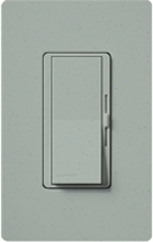 Lutron DVSCSTV-BG Diva Satin 0-10 V Control Single pole/3-way Preset Dimmer, 50 mA sink, 8 A load in Bluestone