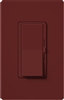 Lutron DVSCSTV-MR Diva Satin 0-10 V Control Single pole/3-way Preset Dimmer, 50 mA sink, 8 A load in Merlot