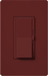 Lutron DVSCSTV-MR Diva Satin 0-10 V Control Single pole/3-way Preset Dimmer, 50 mA sink, 8 A load in Merlot