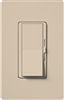 Lutron DVSCSTV-TP Diva Satin 0-10 V Control Single pole/3-way Preset Dimmer, 50 mA sink, 8 A load in Taupe