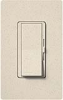 Lutron DVSCTV-LS Diva Satin 120V / 16A Fluorescent / LED 0-10V Single Pole Dimmer in Limestone