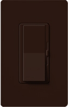 Lutron DVSTV-BR Diva 0-10 V Control Single pole/3-way Preset Dimmer, 50 mA sink, 8 A load in Brown