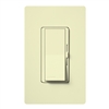 Lutron DVW-600PH-AL Diva 600W Incandescent / Halogen Single Pole Dimmer with Wallplate in Almond