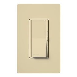 Lutron DVW-600PH-IV Diva 600W Incandescent / Halogen Single Pole Dimmer with Wallplate in Ivory