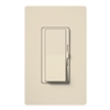 Lutron DVW-603PGH-LA Diva 600W Incandescent / Halogen Single Pole / 3-Way Eco-Dimmer with Wallplate in Light Almond