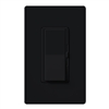 Lutron DVW-603PH-BL Diva 600W Incandescent / Halogen 3-Way Dimmer with Wallplate in Black