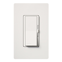 Lutron DVWFSQ-FH-WH Diva 120V / 1.5A Single Pole / 3-Way Fan Speed Control with Wallplate in White