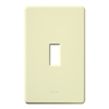 Lutron FG-1-AL Fassada 1-Gang Wallplate, Traditional Opening, Gloss Finish in Almond