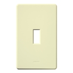 Lutron FG-1-AL Fassada 1-Gang Wallplate, Traditional Opening, Gloss Finish in Almond