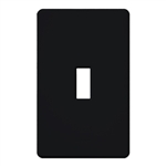 Lutron FG-1-BL Fassada 1-Gang Wallplate, Traditional Opening, Gloss Finish in Black