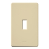 Lutron FG-1-IV Fassada 1-Gang Wallplate, Traditional Opening, Gloss Finish in Ivory