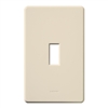 Lutron FG-1-LA Fassada 1-Gang Wallplate, Traditional Opening, Gloss Finish in Light Almond