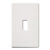 Lutron FG-1-WH Fassada 1-Gang Wallplate, Traditional Opening, Gloss Finish in White
