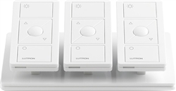 Lutron L-PED3-WH Pico Wireless Control Triple Pedestal in White