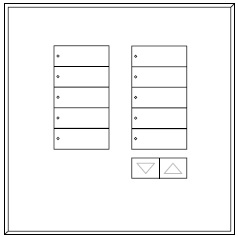 Lutron LFGI-10BRL-F-GWH Architectural International Frameless Style seeTouch Glass 55 Wallplate in Green Glass with White Paint