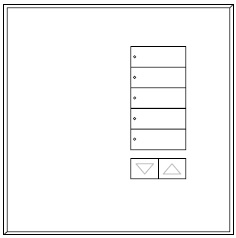 Lutron LFGI-5BRL-F-GWH Architectural International Frameless Style seeTouch Glass 55 Wallplate in Green Glass with White Paint