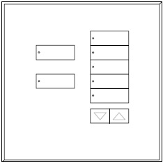 Lutron LFGI-7BRL-F-CWH Architectural International Frameless Style seeTouch Glass 55 Wallplate in Clear Glass with White Paint