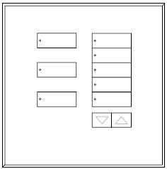 Lutron LFGI-8BRL-F-GWH Architectural International Frameless Style seeTouch Glass 55 Wallplate in Green Glass with White Paint