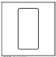 Lutron LFGP-S1-CWH Pico Glass Wallplate Single in Clear Glass with White Paint