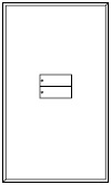 Lutron LFGR-W2BN-CWH Architectural Non-Insert Style seeTouch Glass 2 Button Wallplate in Clear Glass with White Paint