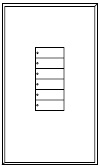 Lutron LFGR-W6BN-CWH Architectural Non-Insert Style seeTouch Glass 6 Button Wallplate in Clear Glass with White Paint