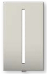 Lutron LWT-G-BN Grafik T Architectural Wallplate 1 Gang in Bright Nickel