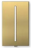 Lutron LWT-G-SB Grafik T Architectural Wallplate 1 Gang in Satin Brass