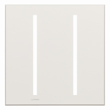 Lutron LWT-GG-CWH Grafik T Architectural Wallplate 2 Gang in Clear Glass