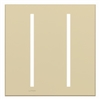 Lutron LWT-GG-IV Grafik T Architectural Wallplate 2 Gang in Ivory