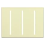 Lutron LWT-GGG-AL Grafik T Architectural Wallplate 3 Gang in Almond