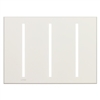 Lutron LWT-GGG-BC Grafik T Architectural Wallplate 3 Gang in Bright Chrome